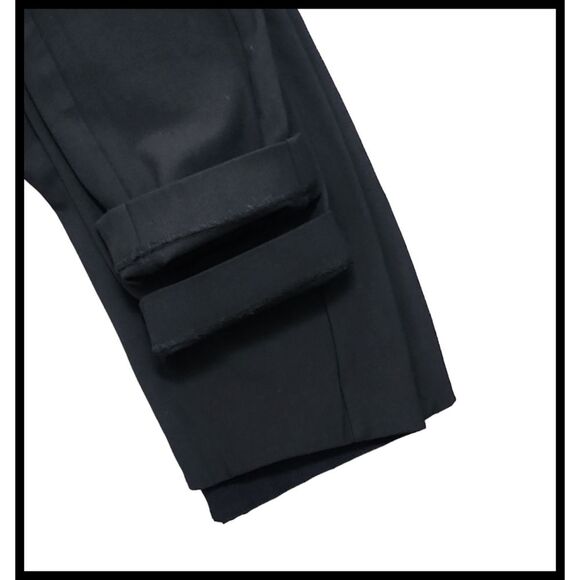 Rag & Bone Simone High Rise Slim Stretch Crop Pants Plain Front Rear Zip Black 6 - Picture 9 of 14